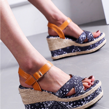 Casual Street Hasp Peep-Toe Out Door Shoes