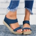 3Contrast Color Non-Slip Wedge Shoes For Women