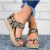 1Contrast Color Non-Slip Wedge Shoes For Women