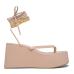 4Fashion Bandage Open Toe Wedge Out Door Shoes