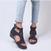 3Fashion Hollow Out Peep-toe Wedges