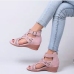 4Fashion Hollow Out Peep-toe Wedges
