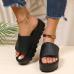 4Fashion Solid Open Toe Flat Heel Out Door Shoes