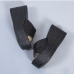 14Shiny Peep-toe Platform Slippers