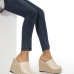 8Summer Casual Solid Color Round Toe Wedges