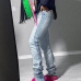 1 Chic High Waist Design Stacked Long Jeans