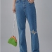 3  Fashion Vintage  Ripped Denim Flare Jeans