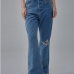 4  Fashion Vintage  Ripped Denim Flare Jeans