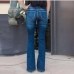 7Casual Denim Mid Waist Flared Jeans 