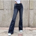 7Chic High Rise Flare Denim Jeans For Women