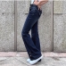 8Chic High Rise Flare Denim Jeans For Women