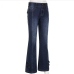 11Chic High Rise Flare Denim Jeans For Women