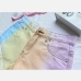 9Cute Contrast Color Tassel Denim Shorts For Women