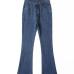 13Fashion Casual Solid Skinny High Waist Denim Jeans
