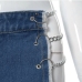 10Fashion Chain Patchwork Denim Shorts