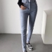 15New Solid Pocket High Waist Pencil Jeans