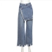 6Personalized Design Straight High Rise Jeans For Women