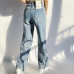 5Simple Design Blue Straight Leg Womens Jeans