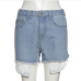 6Street Bandage High Rise Jeans Shorts For Women