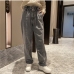 12Vintage Gray Denim Straight Jeans For Women