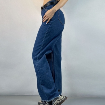Vintage Loose Straight Cotton Denim Jean Pants