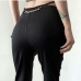 5 Chain Decor Solid Color Flare Pants