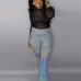 1 Sequins High Waist Bootcut Night Club Long Pants