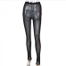 6 Sexy Contrast Color Gauze Perspective Long Pants