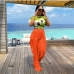 3 Sexy Tassels Pure Color Drawstring Plus Size Pants