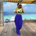 6 Sexy Tassels Pure Color Drawstring Plus Size Pants