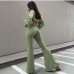 5 Simple Pure Color Ladies Flare Pants