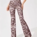 7Casual Yoga Ripple Printed Plus Size Flare Pants