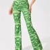 1Casual Yoga Ripple Printed Plus Size Flare Pants