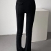 5Chic High Waist Bootcut Black Long Pants Women