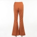 7Chic High Waist Slit Pure Long Pants Women