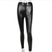 7Cool Leather Pencil Printed Long Trouser Pants