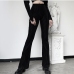 4Easy Match Black High Waist Flare Pants