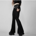 6Easy Match Black High Waist Flare Pants