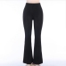 9Easy Match Black High Waist Flare Pants