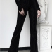 1Easy Match Black High Waist Flare Pants