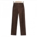 12Easy Match High Waist Straight Long Pants