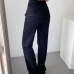 10Easy Match High Waist Straight Long Pants