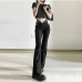 5Fashion High Waist Cut Out Flared Pants