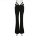 8Fashion High Waist Cut Out Flared Pants