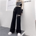 3Fashion Metal Deco Straight Leg Pants