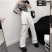 7Fashion Metal Deco Straight Leg Pants