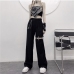 1Fashion Metal Deco Straight Leg Pants