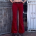 3Fitted High Rise Solid Flare Pants For Women