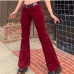 9Fitted High Rise Solid Flare Pants For Women