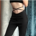 4Fitted Solid Women Flare Pants